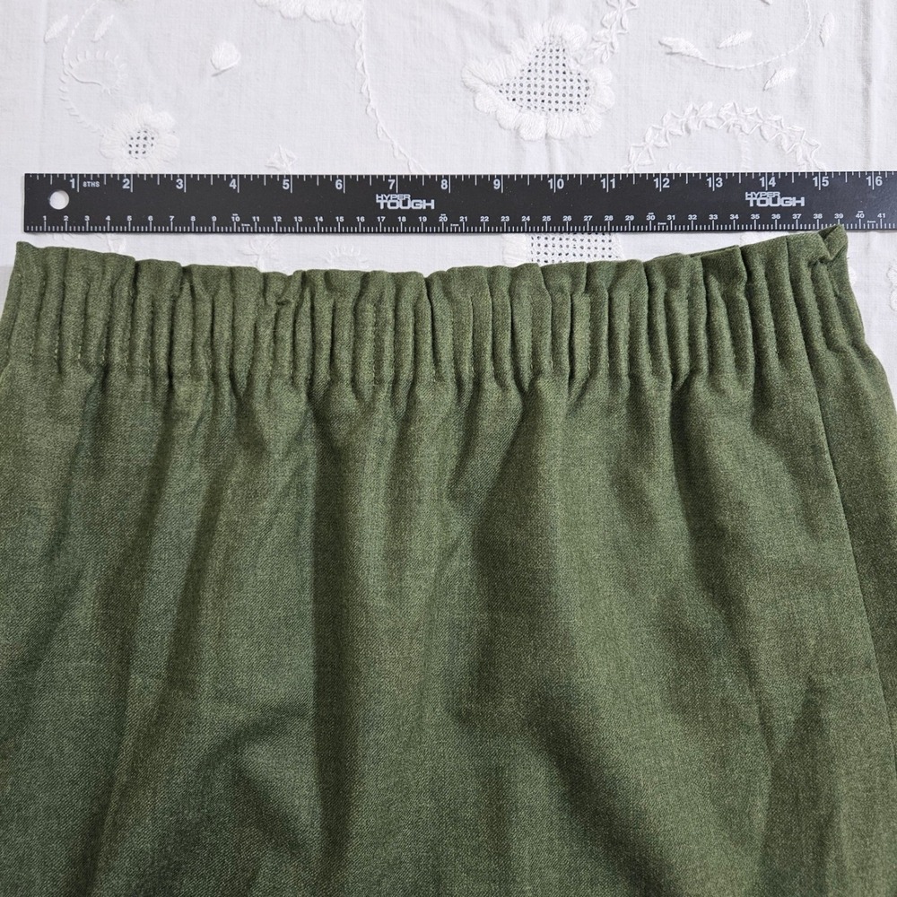 J.Crew NWT Womens Wool Mini Skirt Green Preppy Academia Minimalist Relaxed S 4 - Picture 7 of 9